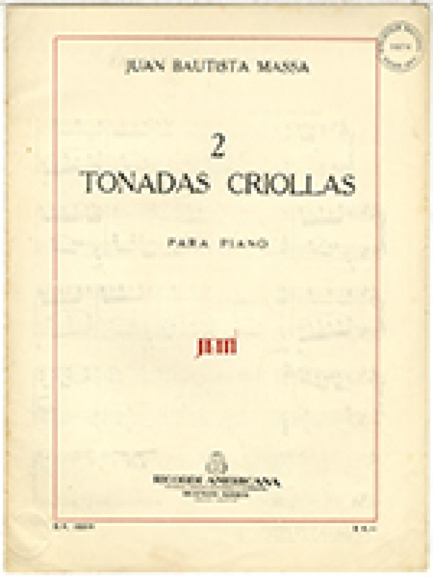 Tonadas criollas, de Juan Bautista Massa.